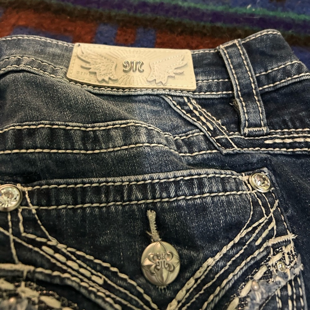 Women’s Miss Me Los Angeles Mid Rise Straight Leg Jeans size 29 length 32